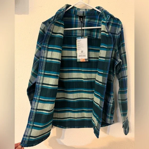 Cotopaxi Women’s Mero Organic Flannel Shirt - Deep Ocean Plaid - Picture 4 of 5